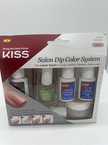 Kiss Salon Dip Color System Kit Long Lasting Manicures 74225 KSDS01 Liaison