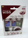 Kiss Salon Dip Professional Glitter Nail Kit #83497 KSDG01 BE GLAM - pink