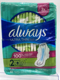 Always Ultra Thin Pads Flexi Wings Sz 2 Long Super, Fresh Scent 40 Each