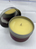 (2) Rare Essence Essential Oil Spa Candle Tin Passion Patchouli Tangerine 3.8oz