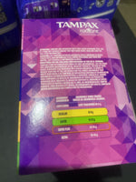 Tampax Radiant Regular super Absorbency Cleanseal Wrapper Tampons Unsecented 38c