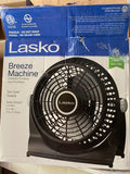Lasko 507 10" Air Circulator Wind Machine Floor Fan 2 Speeds Black 360 Pivoting