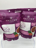 (2) Navitas Organics Goji Berries 8oz. Bag Organic Non-GMO Sun-Dried Health Fiod