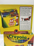 (2) Crayola Crayons In Flip Top Box Pack With Sharpener, 64 Crayon Colors