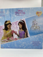 Disney Princess Hot Cocoa Tea Party Dinnerware Set 26 Pieces Kids Fork Pot Cups