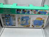 Play Go Gourmet Kitchen Appliances Pretend Kids Blue Coffee Pot Mixer & Toaster
