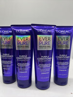 (4) L'Oreal Hair Care EverPure Sulfate-Free Brass Toning Purple Conditioner 6.8o