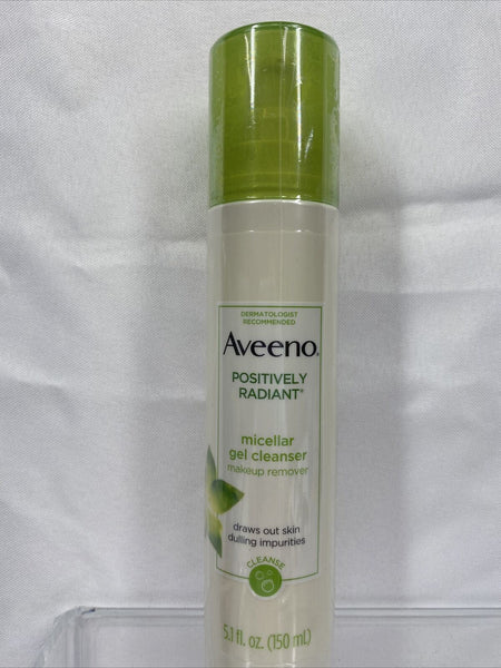 Aveeno Positively Radiant Hydrating Micellar Gel Facial Cleanser 5.1oz