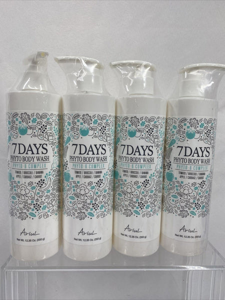 (4)  Ariul 7 Days PHYTO 6 Complex  BODY WASH 12.35 OZ Each