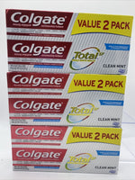 (6tubes) Colgate Total SF Deep Clean Mint Toothpaste 4.8oz Per Tube 3 Value Pack