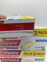 (6tubes) Colgate Total SF Deep Clean Mint Toothpaste 4.8oz Per Tube 3 Value Pack
