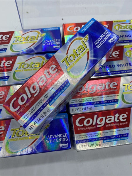 (9) Colgate Total SF Advanced Whitening Paste Toothpaste  3.4oz. 10/22