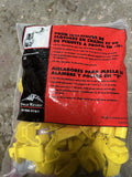 Chain-Link Fence & U Post Insulator Snap On Electric￼ Yellow 25ct 1” Low Profile