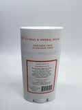 Native Natural Deodorant, Citrus and Herbal, Aluminum Free, 2.65 oz
