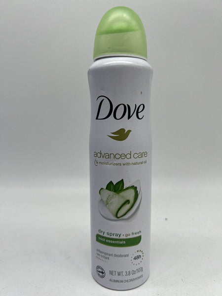 Dove Advanced Care Antiperspirant Deodorant Dry Spray ￼3.8 oz Cool Essentials