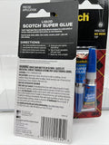(2) Scotch Liquid Super Glue  Tip No Mess Run Percise .14oz COMBINE SHIPPING