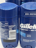 (4) Gillette Antiperspirant Deodorant for Men Invisible Solid Cool Wave 3.4oz
