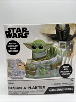 Star Wars Mandalorian Baby Yoda Design A Planter Color Draw Succulent Plant Gift