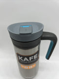 Cool Gear Kafe Vacuum Insulated Stainless Steel Travel Mug 14.5 FL OZ  Handle