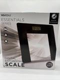 New Vivitar Essentials Series Digital Bathroom Scale One Size Clear/black 400lb