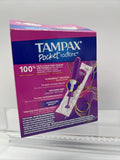 NEW! - Tampax Radiant Pocket Tampons Regular Unscented 14 count box Damage