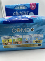 (2) Always Maxi Sanitary Pads Extra Long w/ Flexi-Wings Super 26 Ct