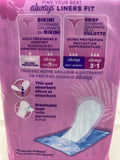 Always Dailies Thin Unscented Panty Liners, 72 Liners