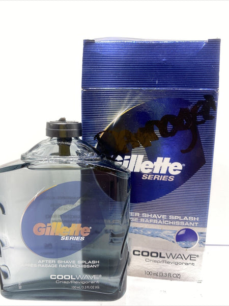 Gillette Series After Shave Splash Cool Wave 3.3 oz Crisp Broke Top