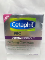 Cetaphil Pro DermaControl Purifying Clay Mask Absorbs Oil Reduces Shine 3 oz ￼
