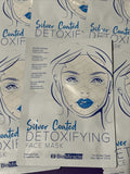 (6) Bio Miracle Face Sheet Mask Silver Coated Detoxifying Facial Peel