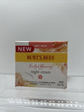 (2) Burt's Bees Truly Glowing Night Creme 1.8oz Hydrate Glow Hyaluronic Acid