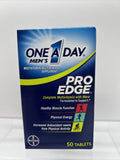 One-A-Day Men's Pro Edge Complete Multivitamin 50 Tablets 02/23+ COMBINE SHIP