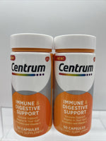 (2) CENTRUM Immune & Digestive Support Dietary Supplement-50ct 3/23 COMBINE SHIP