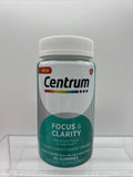 Centrum Focus & Clarity Focus Supplement 30 Gummies Cherry Vanilla 12/22