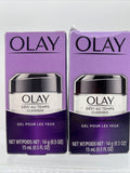 (2) OLAY Age Defying Classic Eye Gel  Wrinkle Defi Au Temps .5oz COMBINE SHIP