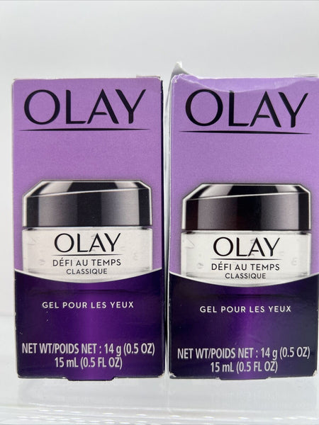 (2) OLAY Age Defying Classic Eye Gel  Wrinkle Defi Au Temps .5oz COMBINE SHIP