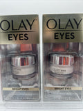 (2) Olay Brightening Eye Creme for Dark Circles Anti Aging 0.5oz COMBINE SHIP