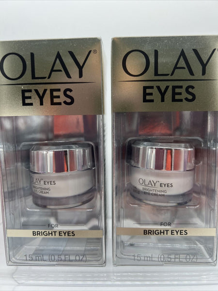 (2) Olay Brightening Eye Creme for Dark Circles Anti Aging 0.5oz COMBINE SHIP