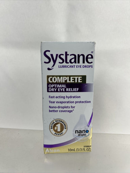 Twin pack Systane Complete Optimal Eye Relief Lubricant Eye Drops, 10mL  4/25