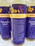 (5) Burt's Bees Calming Lavender and Honey Body Wash 98.7% Natural 12oz