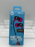 Pink JLab Audio Metal Bluetooth Rugged Wireless Earbuds Universal Mic W/ Volume