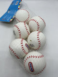 little tikes Soft Baseball Sports Balls 6 Pack NIP Kids Rubber #9565