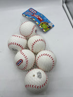 little tikes Soft Baseball Sports Balls 6 Pack NIP Kids Rubber #9565