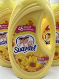 (4) Suavitel Fabric Conditioner Morning Sun 39 Loads Gentle For Baby 46oz ￼