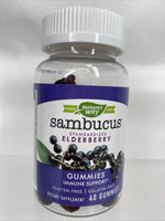 Nature's Way Sambucus Elderberry Gummies Immune Support 40 Ct 12/22