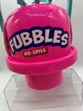 PINK Fubbles No Spill Bubble BUCKET Party Favor TOY 3 Wands Tip Upside Down!