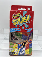 UNO Splash Card Game With Water-Resistant Plastic Cards & Clip - Beach- Pool