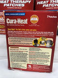 (3) Cura-Heat Heat Therapy Patches Air Activated Neck Shoulder & Back 7 Each