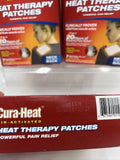 (3) Cura-Heat Heat Therapy Patches Air Activated Neck Shoulder & Back 7 Each