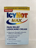 Icy Hot Max Strength Pain Relief Creme 1.75oz Menthol Non Greasy 3/23